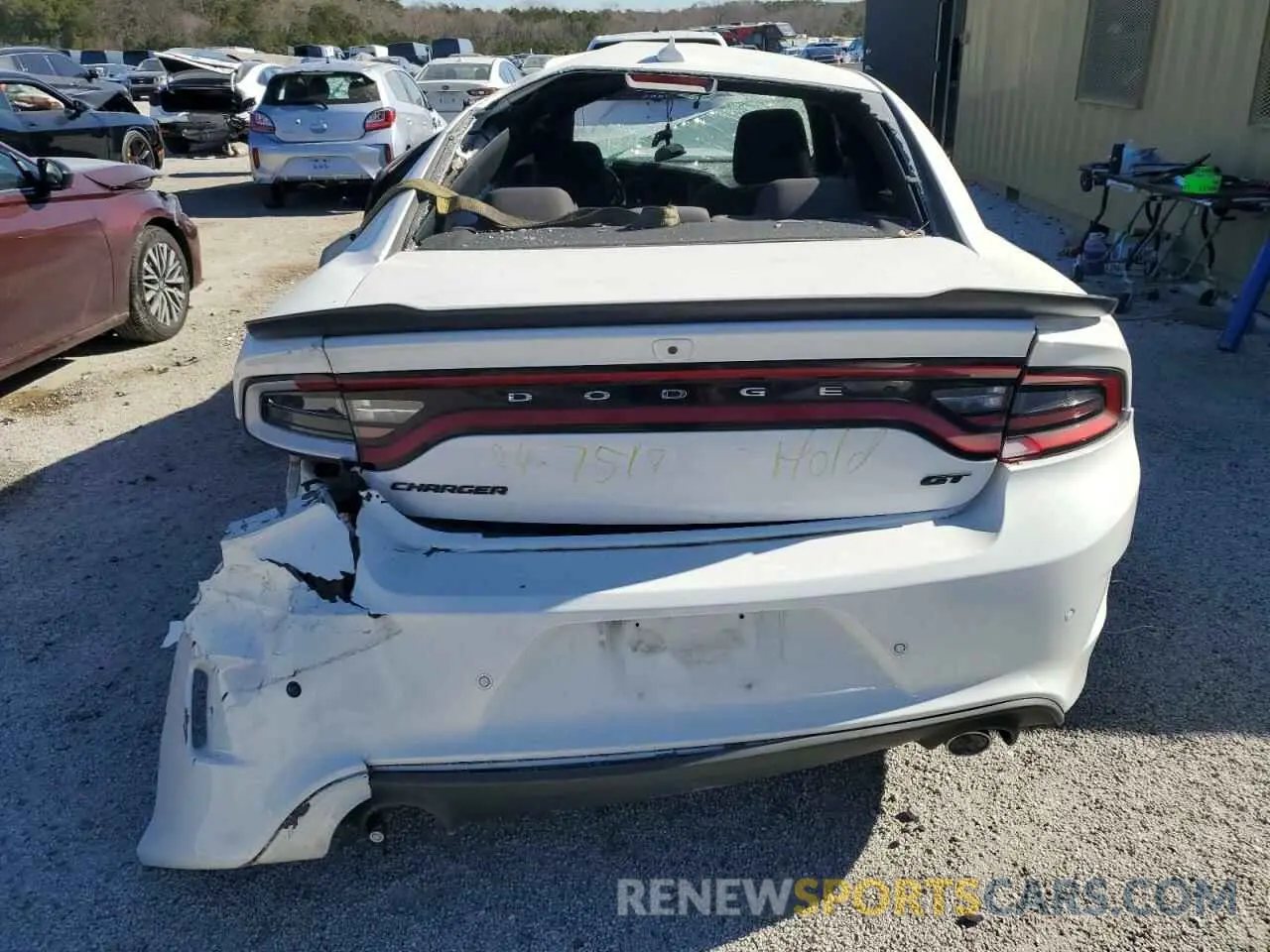 6 fotografías del automóvil dañado 2C3CDXHG8KH740510 DODGE CHARGER 2019