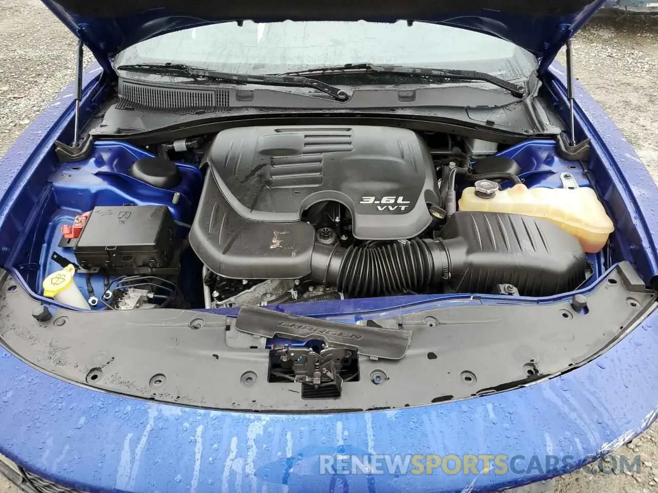 13 fotografías del automóvil dañado 2C3CDXHG9KH612745 DODGE CHARGER 2019