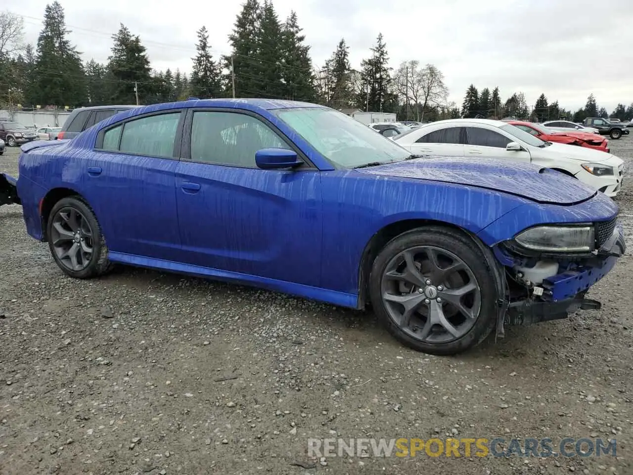 4 fotografías del automóvil dañado 2C3CDXHG9KH612745 DODGE CHARGER 2019