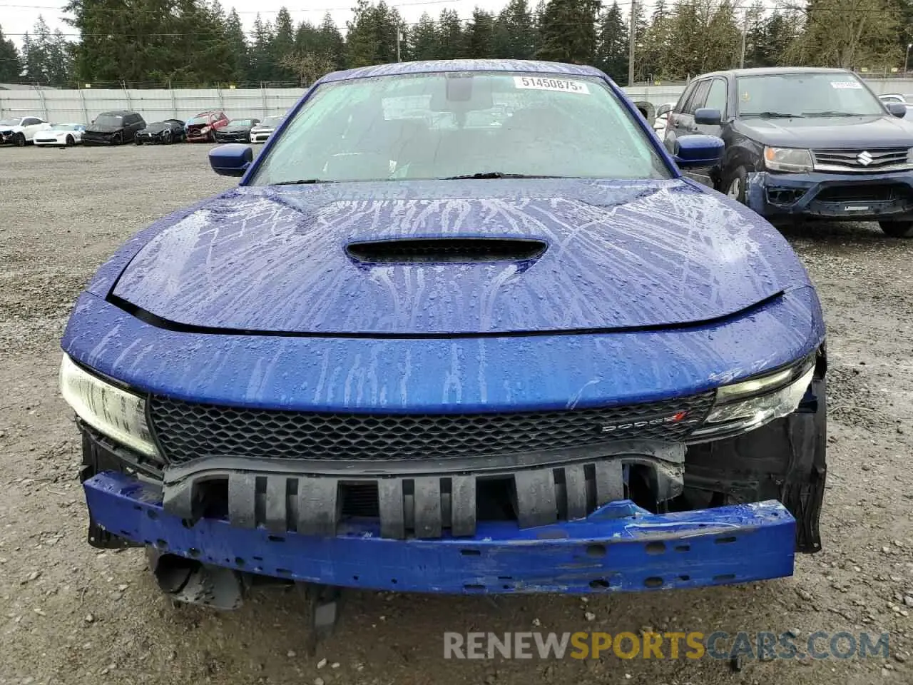 5 fotografías del automóvil dañado 2C3CDXHG9KH612745 DODGE CHARGER 2019