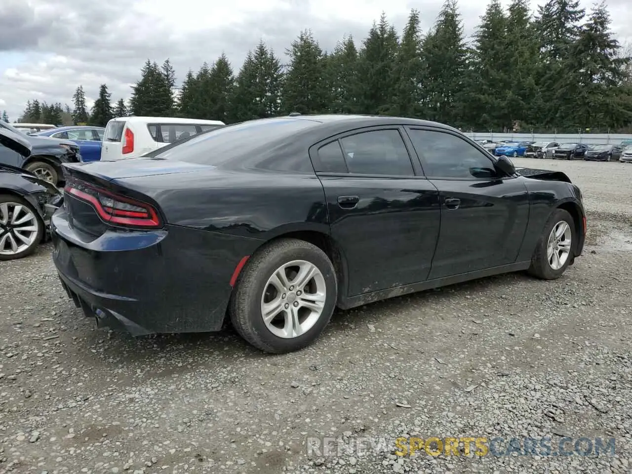 3 fotografías del automóvil dañado 2C3CDXBG6LH133421 DODGE CHARGER 2020