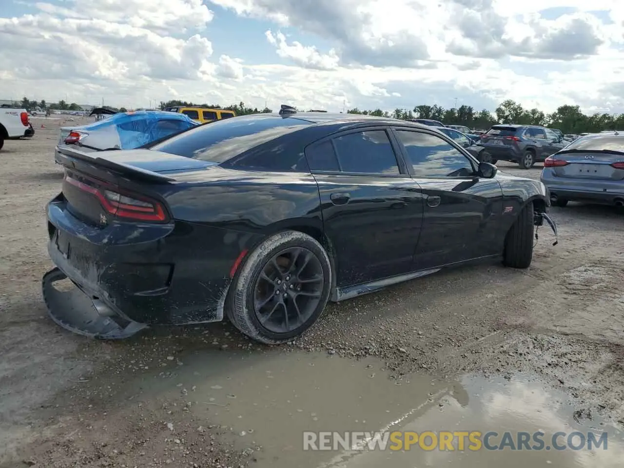 3 fotografías del automóvil dañado 2C3CDXGJ5LH162249 DODGE CHARGER 2020