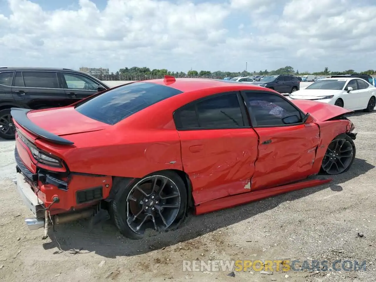 3 fotografías del automóvil dañado 2C3CDXGJ7LH232317 DODGE CHARGER 2020