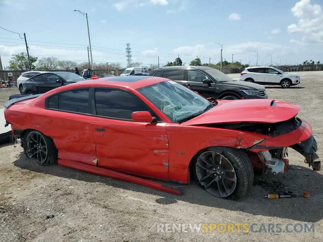 4 fotografías del automóvil dañado 2C3CDXGJ7LH232317 DODGE CHARGER 2020