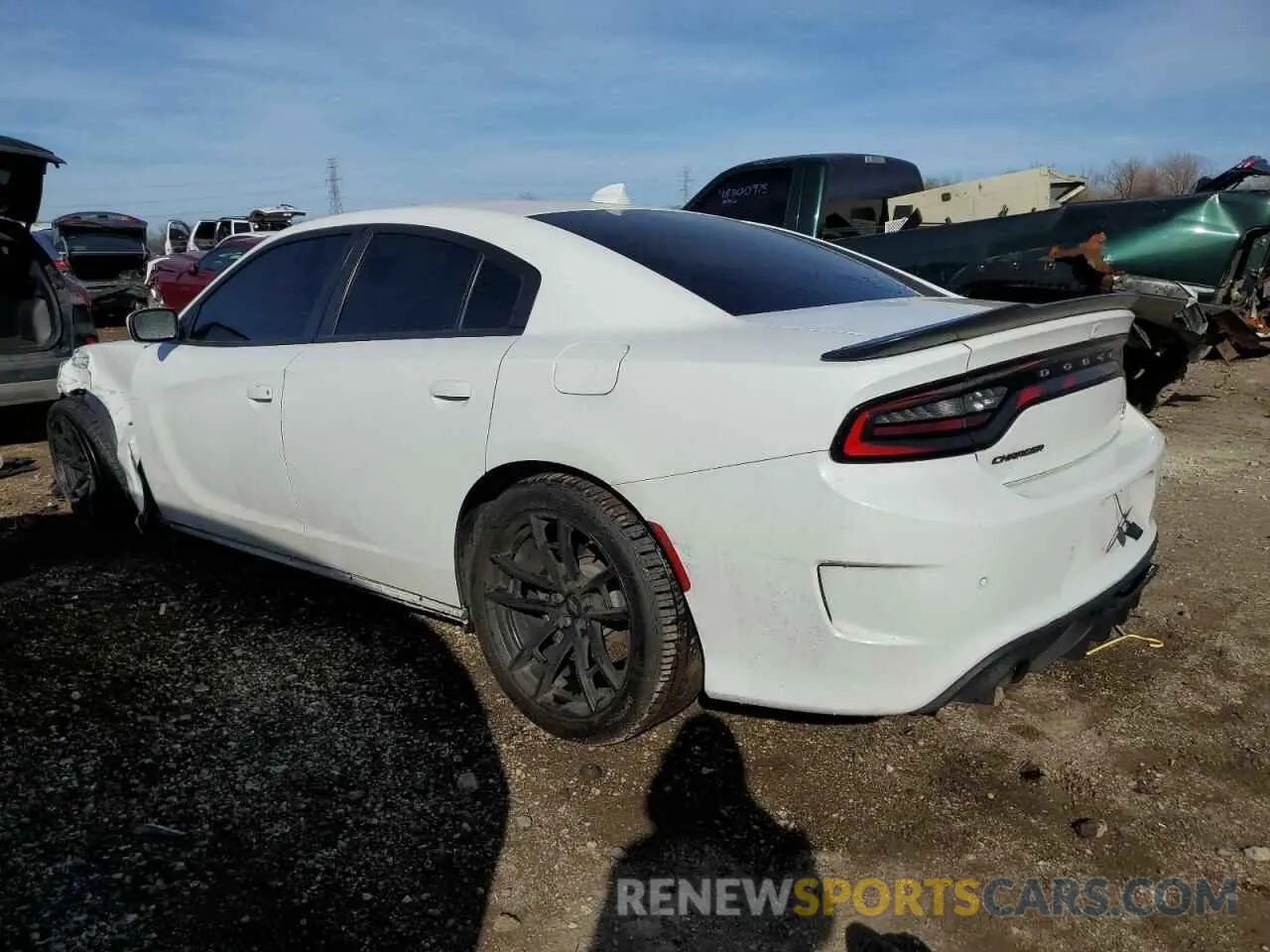 2 fotografías del automóvil dañado 2C3CDXGJ8LH172449 DODGE CHARGER 2020