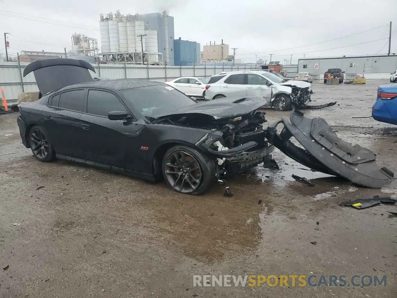 4 fotografías del automóvil dañado 2C3CDXGJXLH153255 DODGE CHARGER 2020