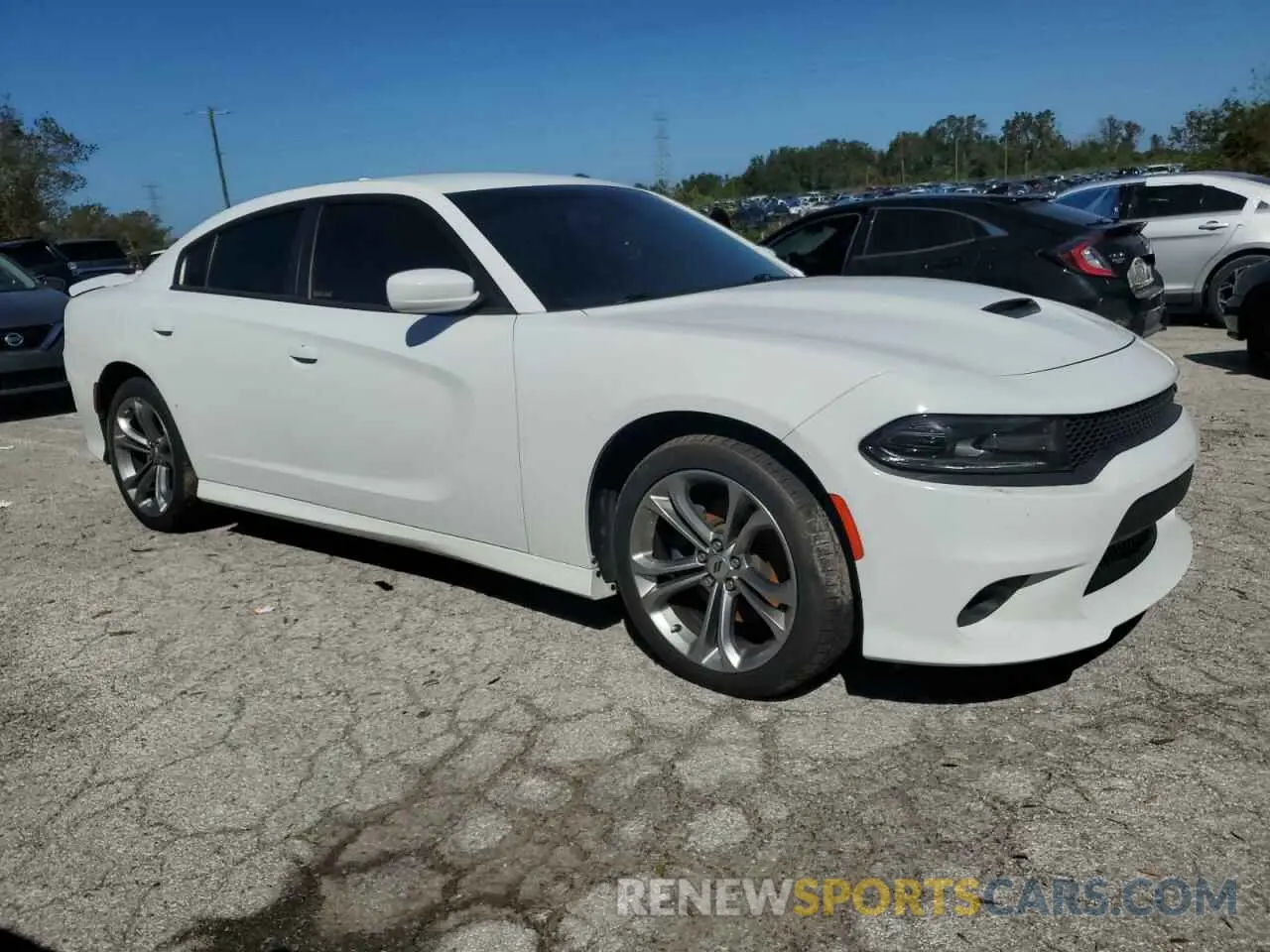 4 fotografías del automóvil dañado 2C3CDXHG6LH102418 DODGE CHARGER 2020