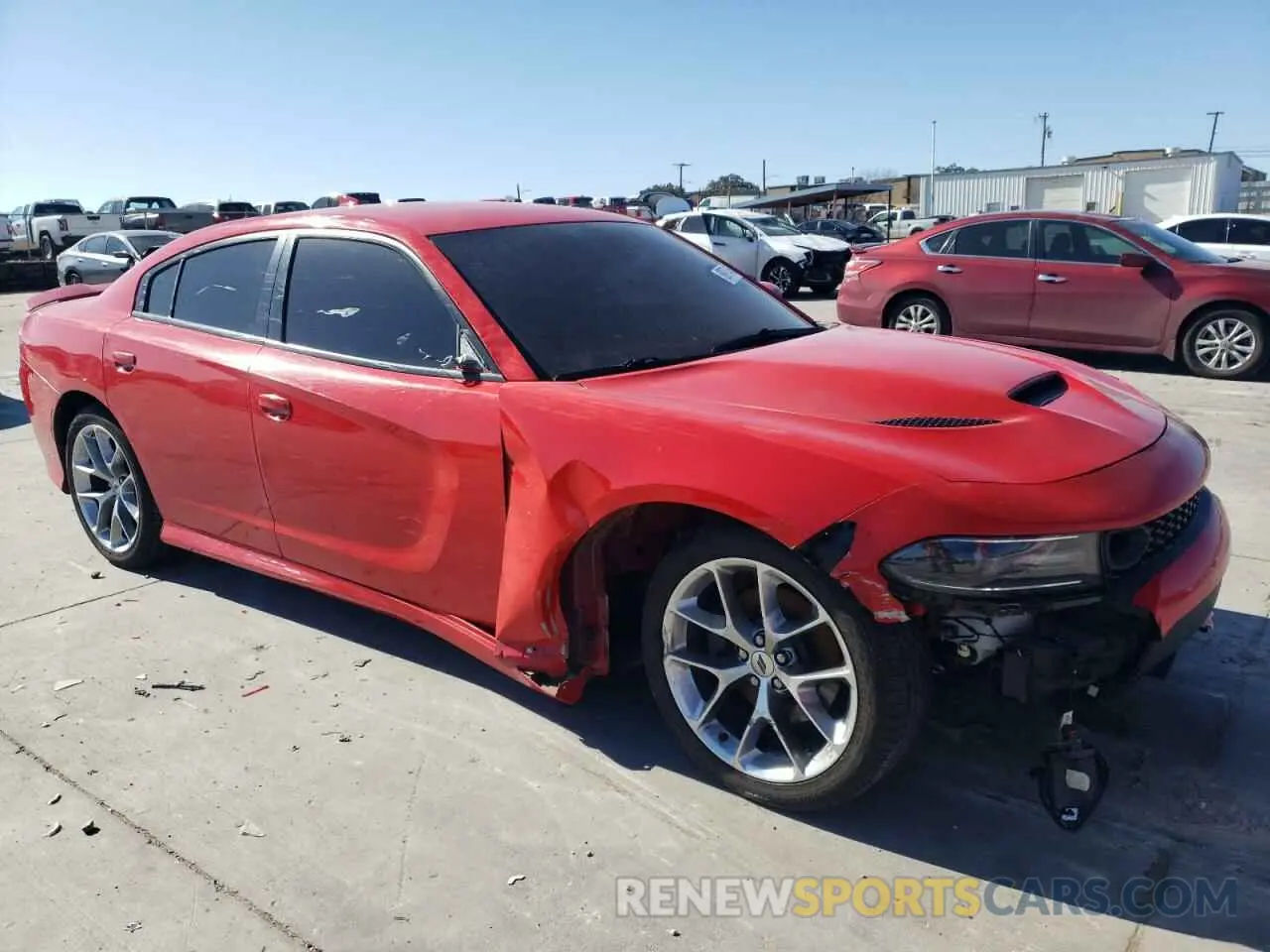 4 fotografías del automóvil dañado 2C3CDXHG8LH186483 DODGE CHARGER 2020