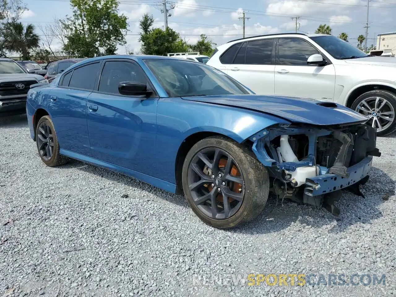 4 fotografías del automóvil dañado 2C3CDXHG9LH190722 DODGE CHARGER 2020