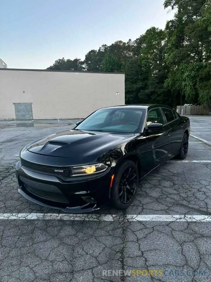 2 fotografías del automóvil dañado 2C3CDXAT2MH544668 DODGE CHARGER 2021
