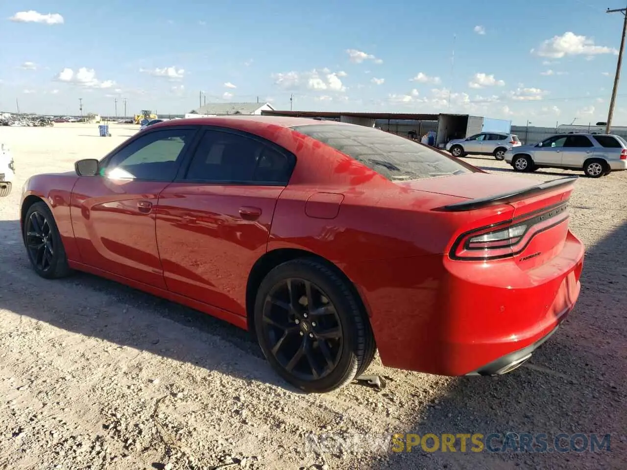 2 fotografías del automóvil dañado 2C3CDXBG0MH561423 DODGE CHARGER 2021