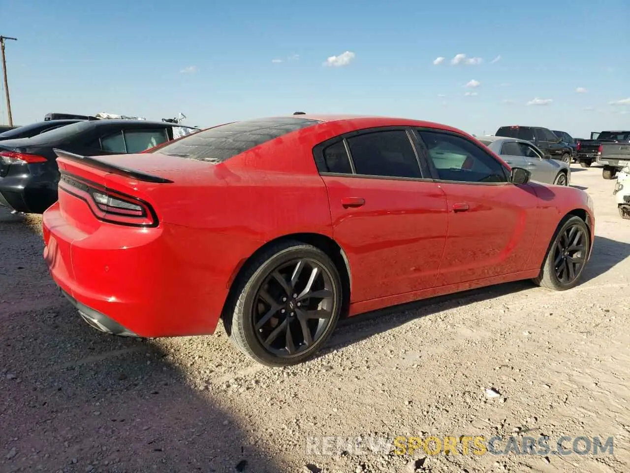3 fotografías del automóvil dañado 2C3CDXBG0MH561423 DODGE CHARGER 2021