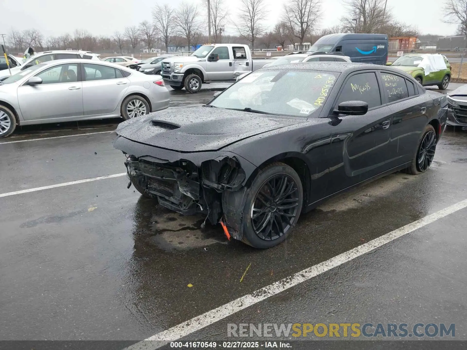 2 fotografías del automóvil dañado 2C3CDXBG0MH647041 DODGE CHARGER 2021