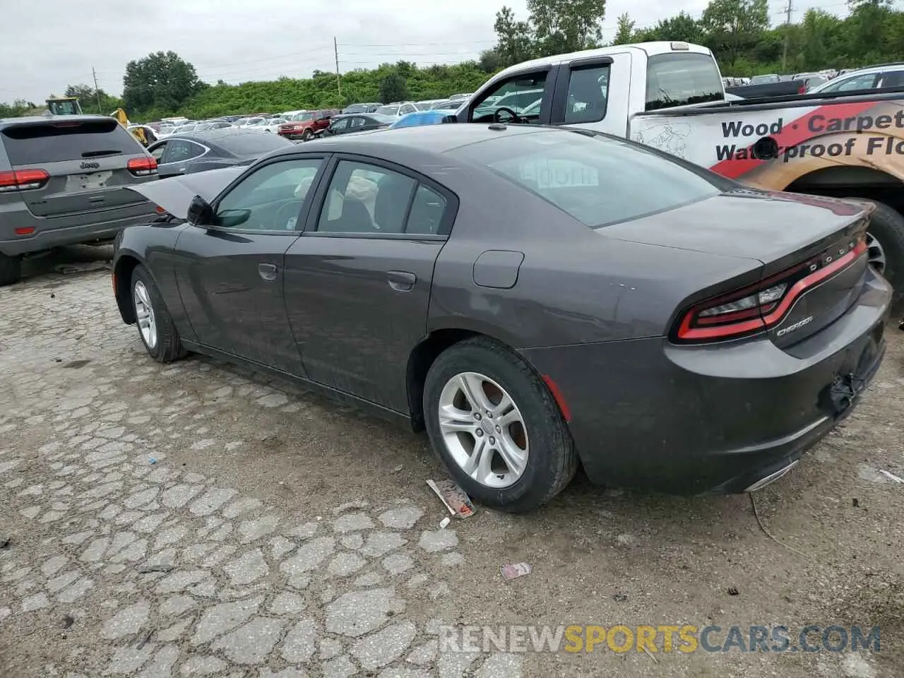 2 fotografías del automóvil dañado 2C3CDXBG1MH515194 DODGE CHARGER 2021