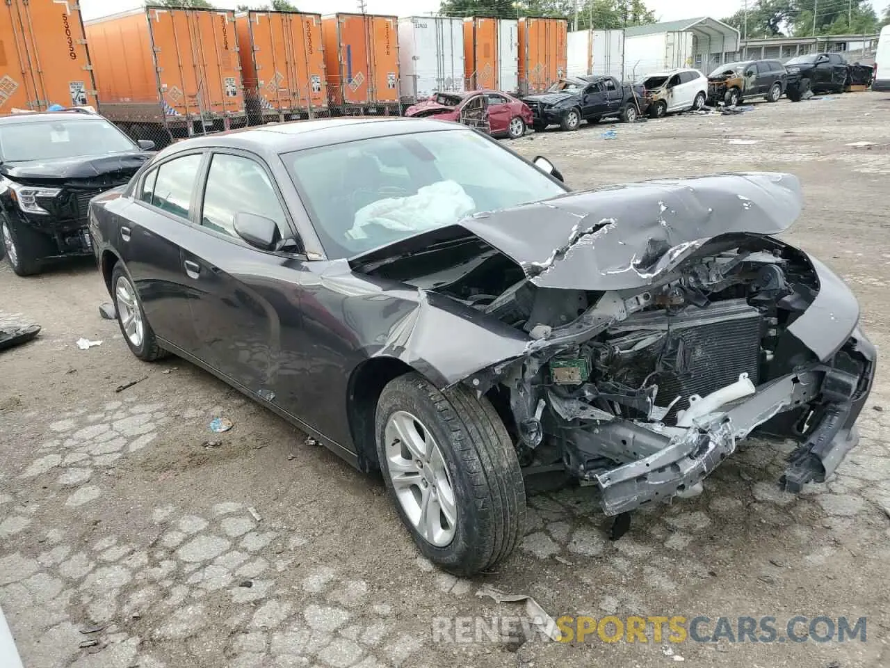 4 fotografías del automóvil dañado 2C3CDXBG1MH515194 DODGE CHARGER 2021