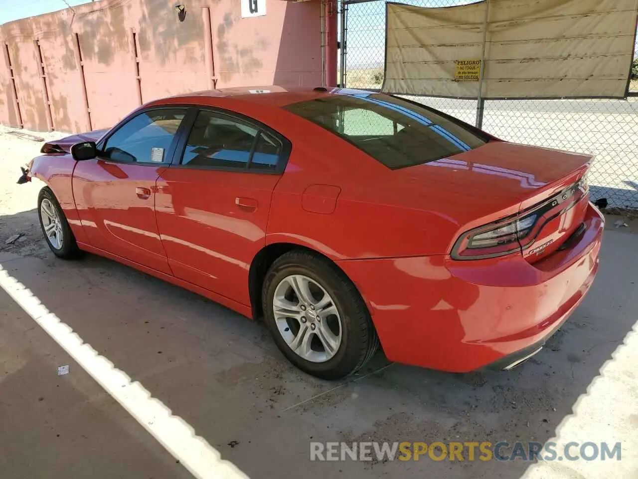 2 fotografías del automóvil dañado 2C3CDXBG1MH639045 DODGE CHARGER 2021