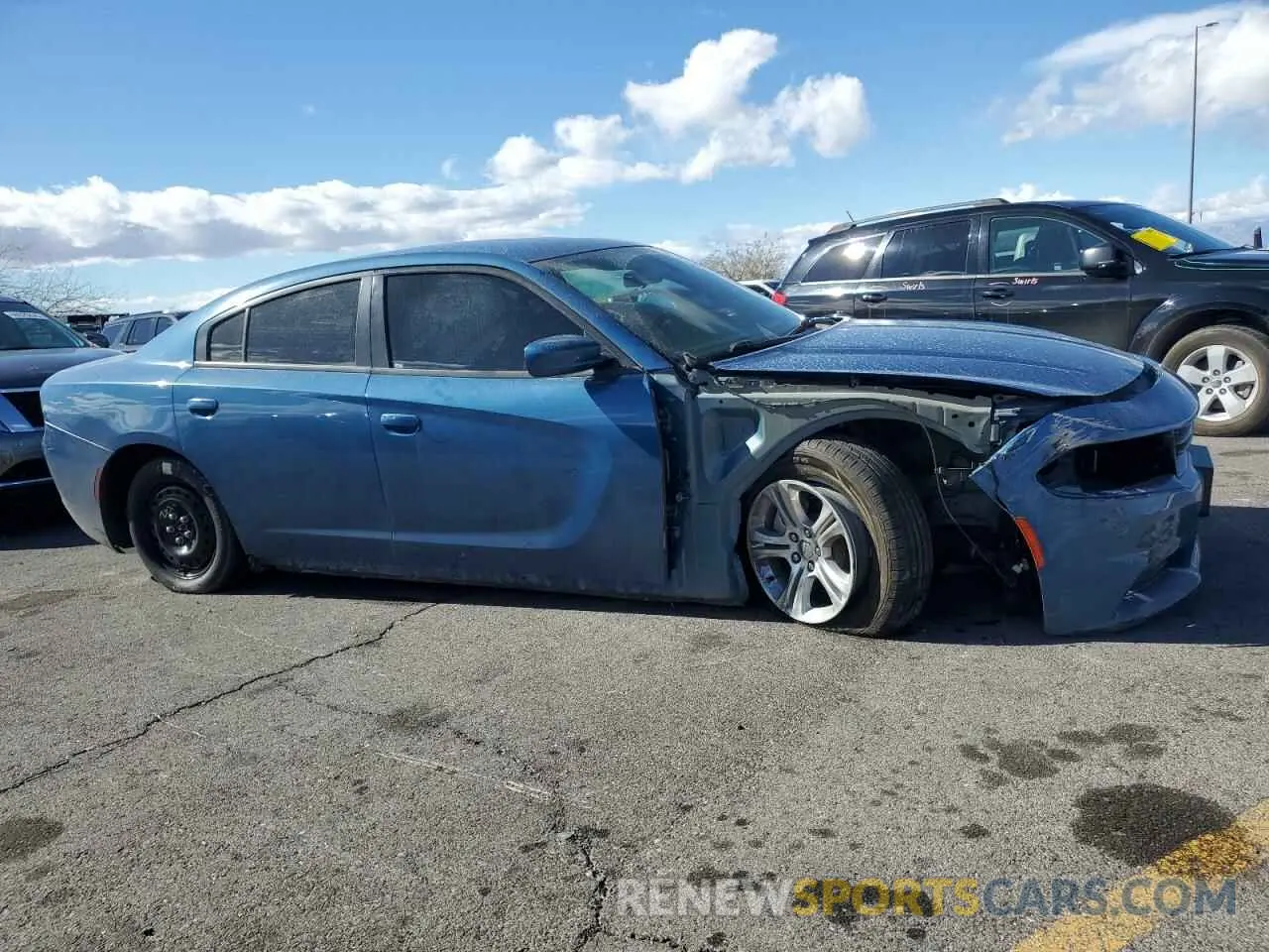 4 fotografías del automóvil dañado 2C3CDXBG2MH632654 DODGE CHARGER 2021