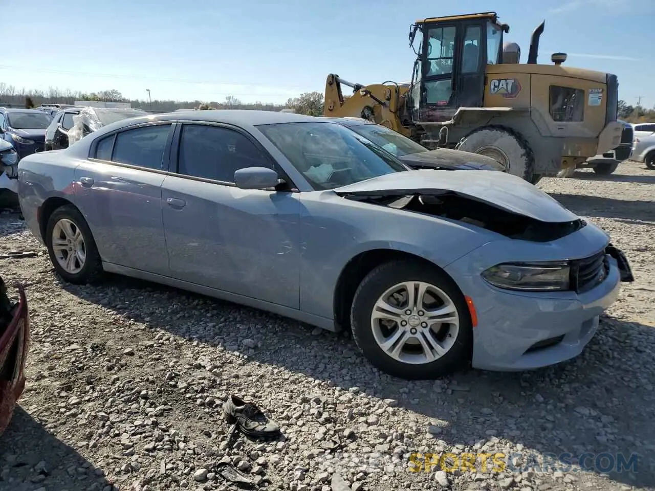 4 fotografías del automóvil dañado 2C3CDXBG3MH608878 DODGE CHARGER 2021