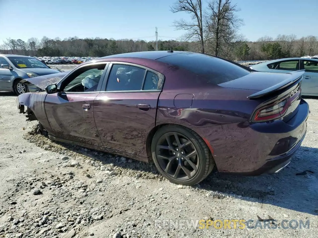 2 fotografías del automóvil dañado 2C3CDXBG4MH512774 DODGE CHARGER 2021