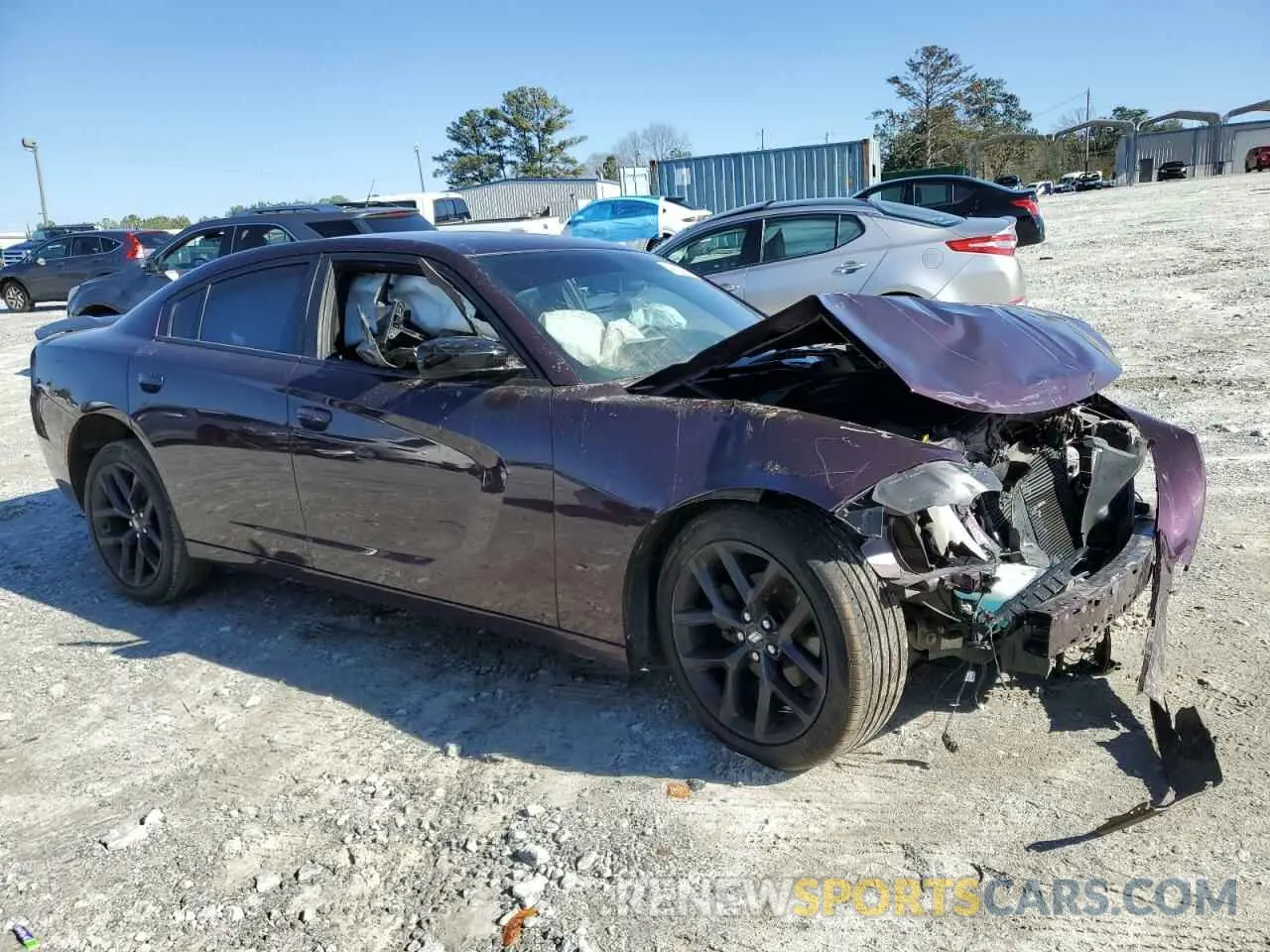 4 fotografías del automóvil dañado 2C3CDXBG4MH512774 DODGE CHARGER 2021