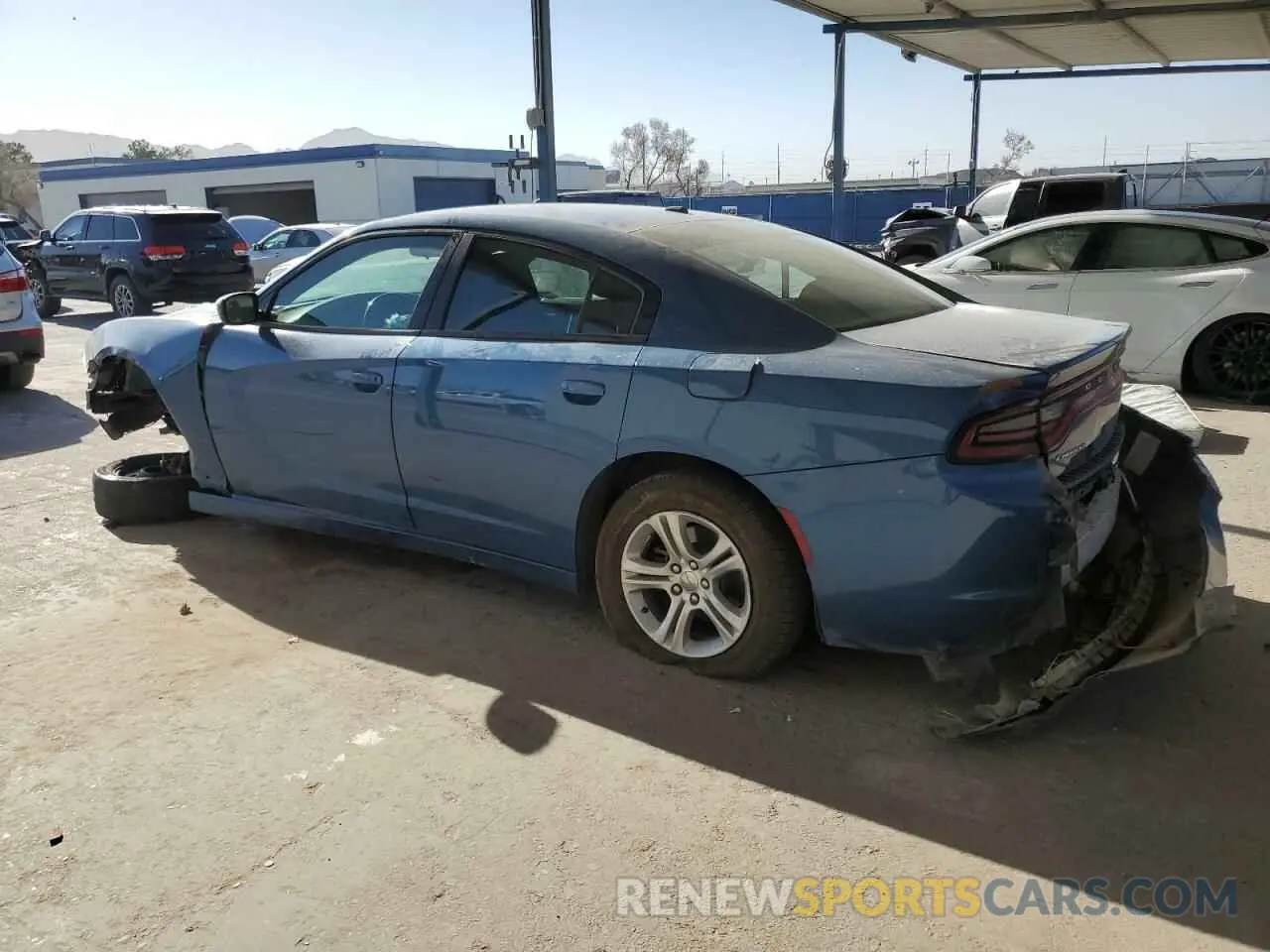 2 fotografías del automóvil dañado 2C3CDXBG4MH679698 DODGE CHARGER 2021