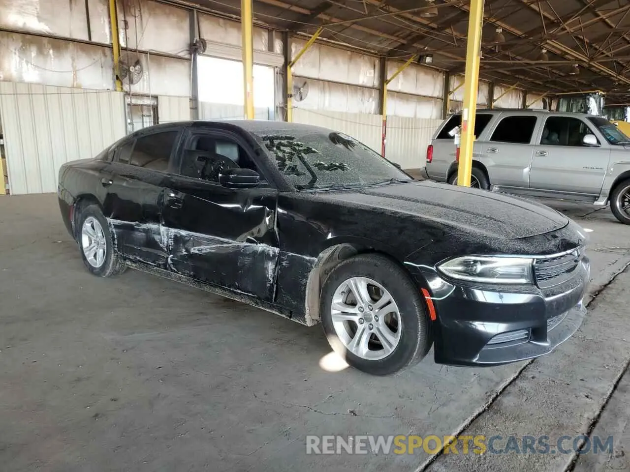 4 fotografías del automóvil dañado 2C3CDXBG7MH531464 DODGE CHARGER 2021