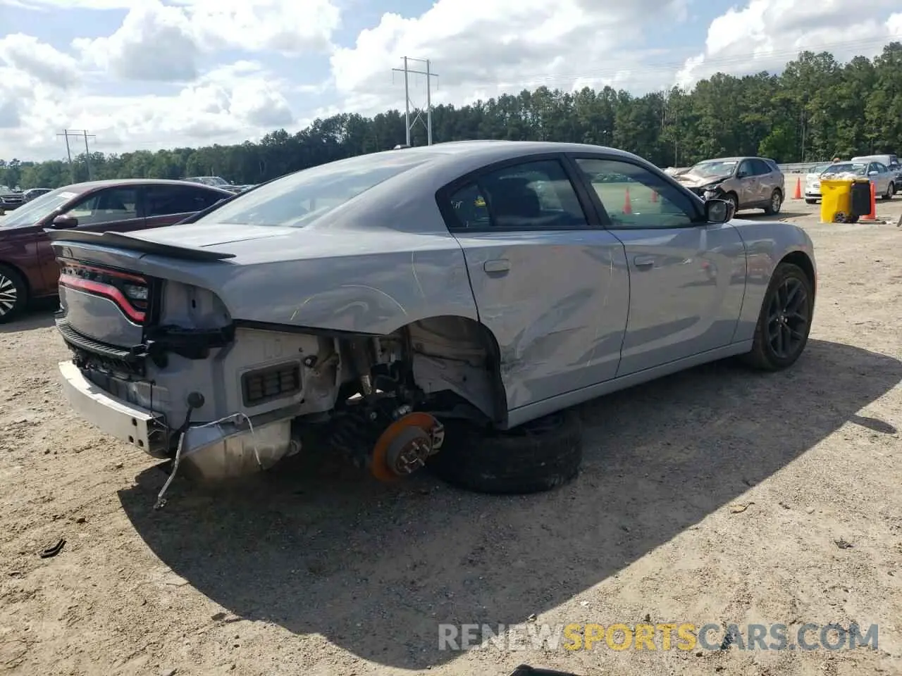 3 fotografías del automóvil dañado 2C3CDXBG7MH603876 DODGE CHARGER 2021