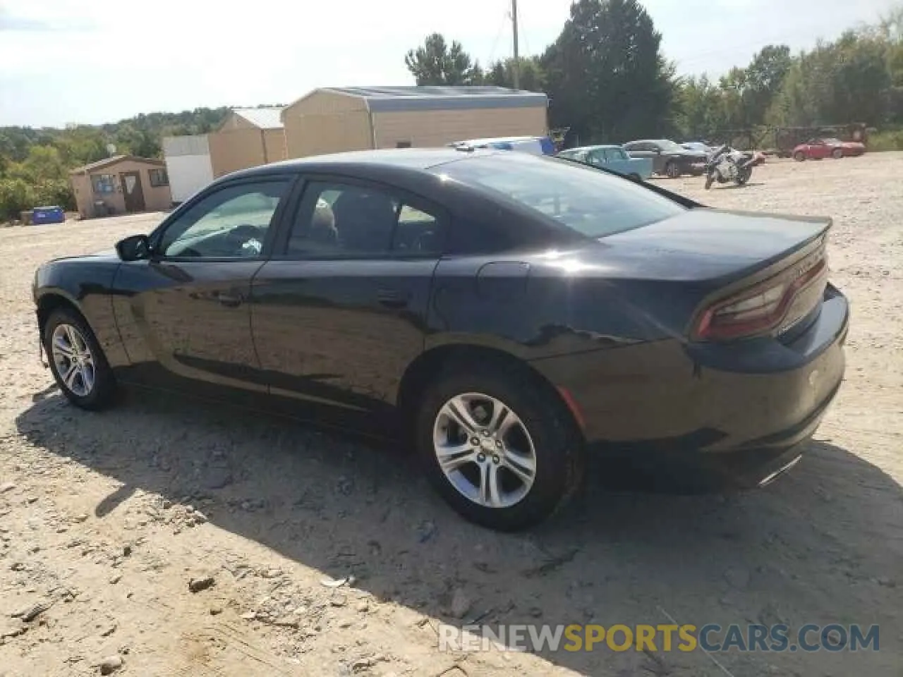 2 fotografías del automóvil dañado 2C3CDXBG7MH624548 DODGE CHARGER 2021