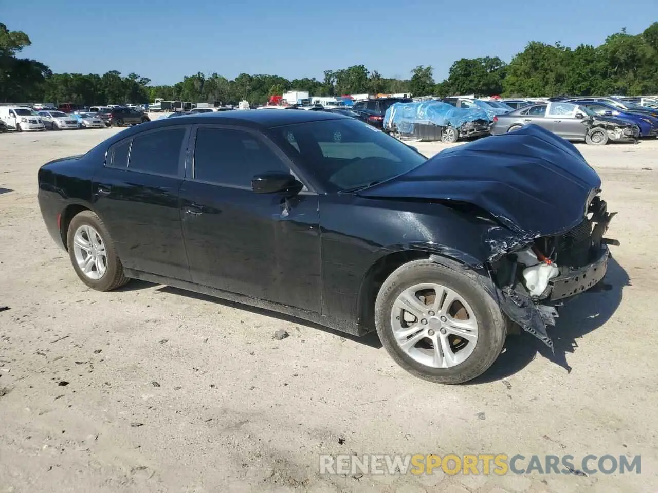 4 fotografías del automóvil dañado 2C3CDXBG7MH646629 DODGE CHARGER 2021