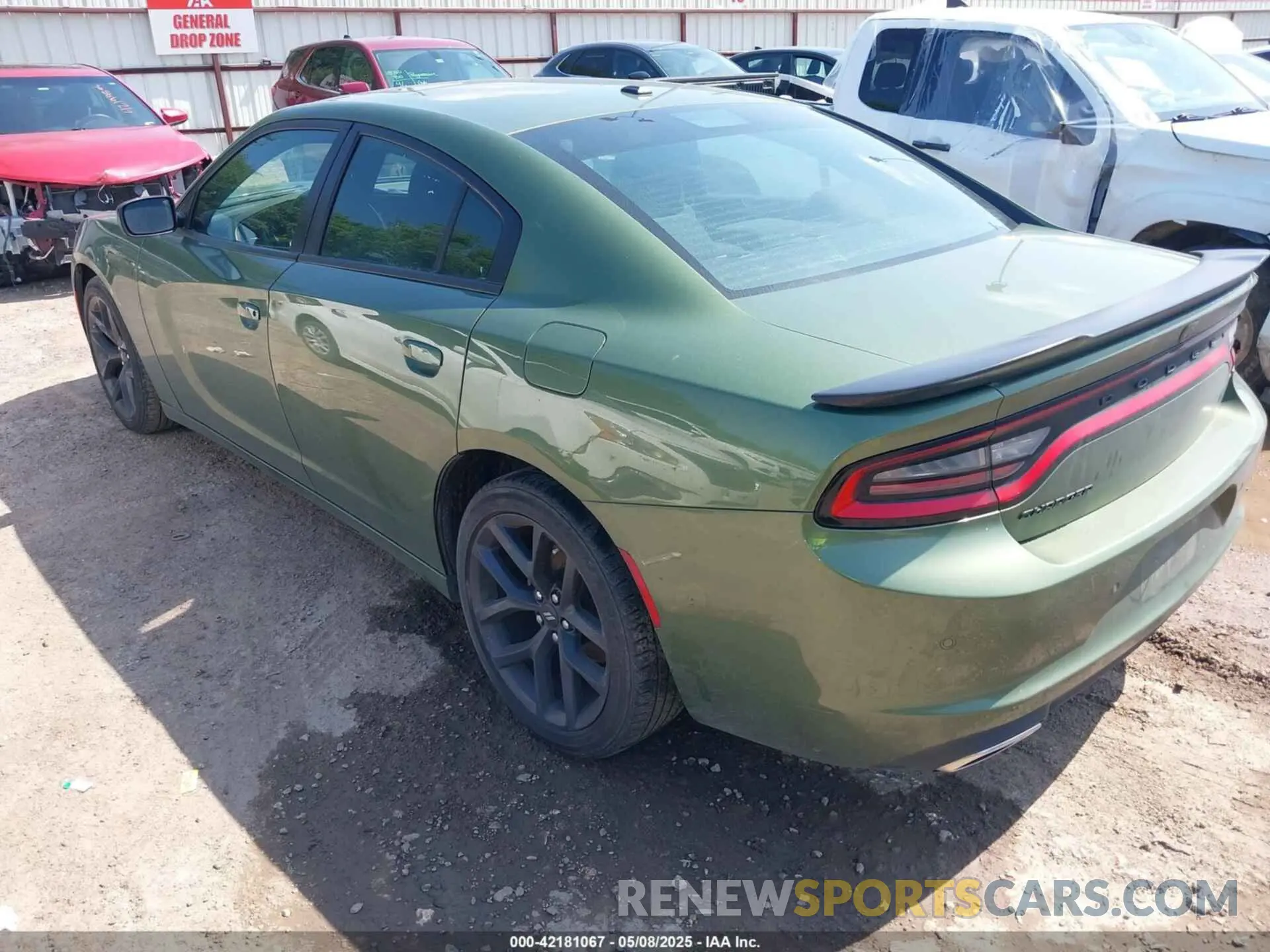 3 fotografías del automóvil dañado 2C3CDXBG7MH681655 DODGE CHARGER 2021