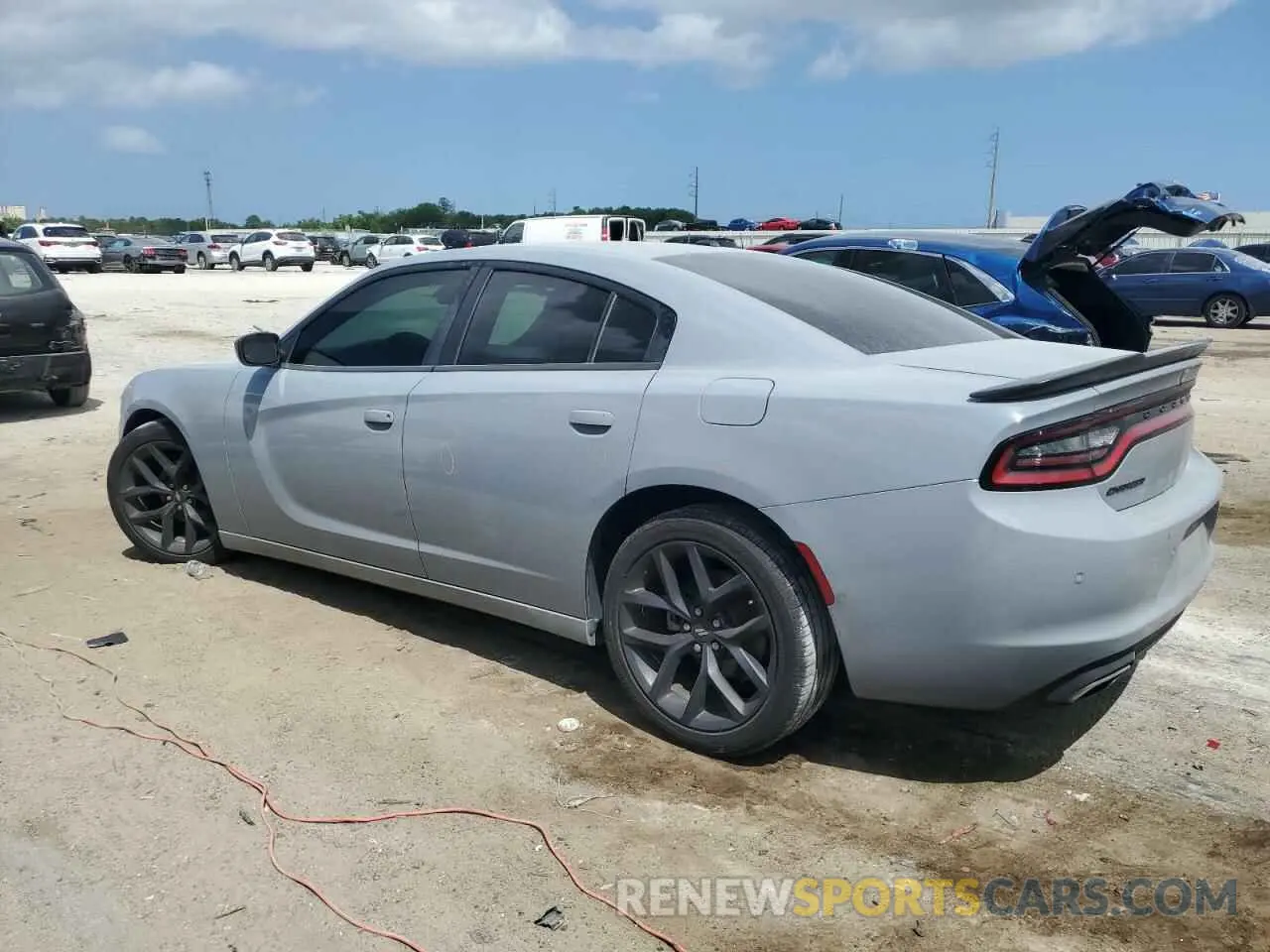 2 fotografías del automóvil dañado 2C3CDXBG8MH621724 DODGE CHARGER 2021