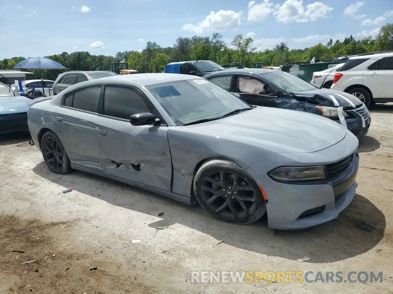 4 fotografías del automóvil dañado 2C3CDXBG8MH621724 DODGE CHARGER 2021