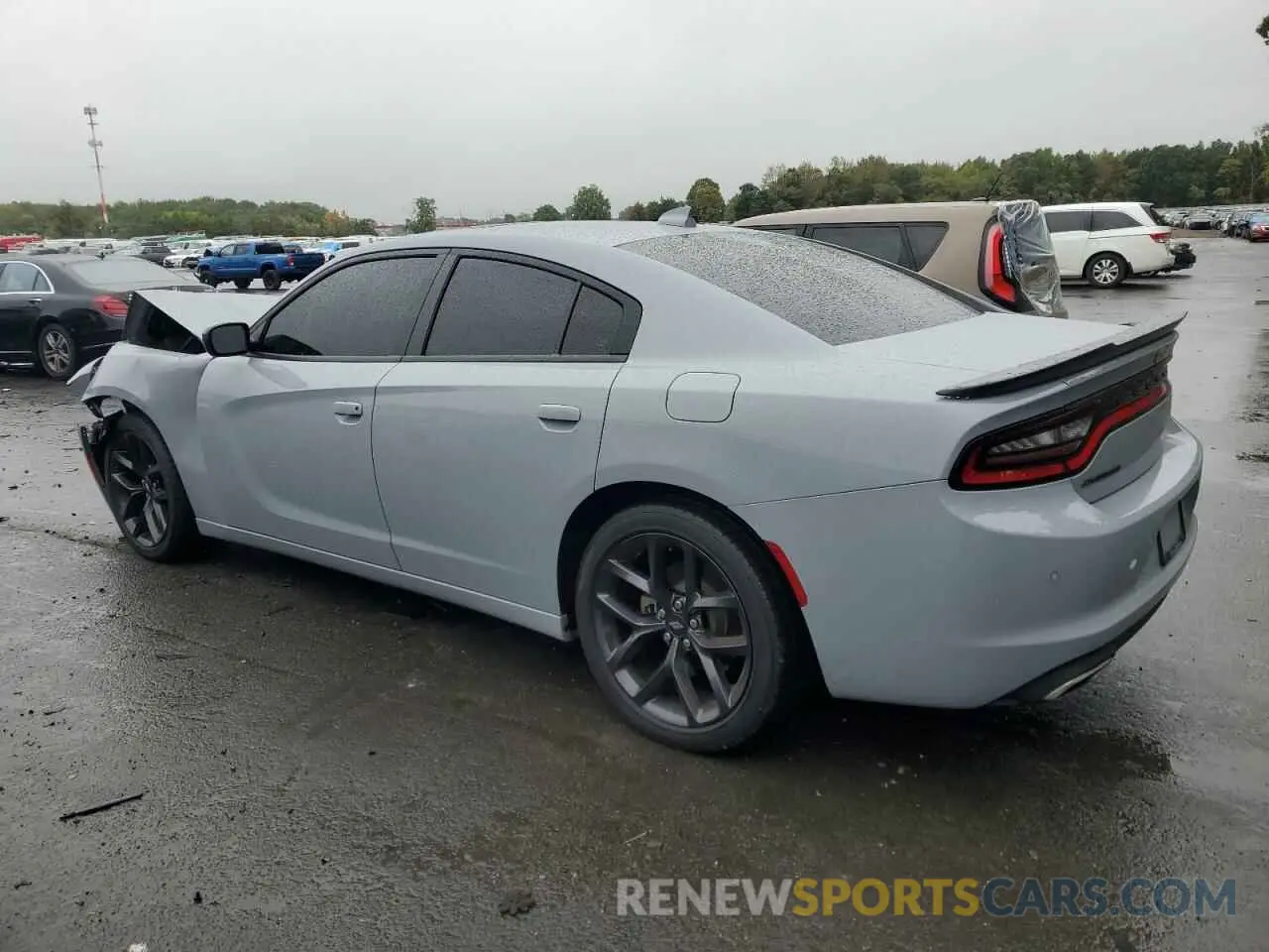 2 fotografías del automóvil dañado 2C3CDXBG9MH633946 DODGE CHARGER 2021
