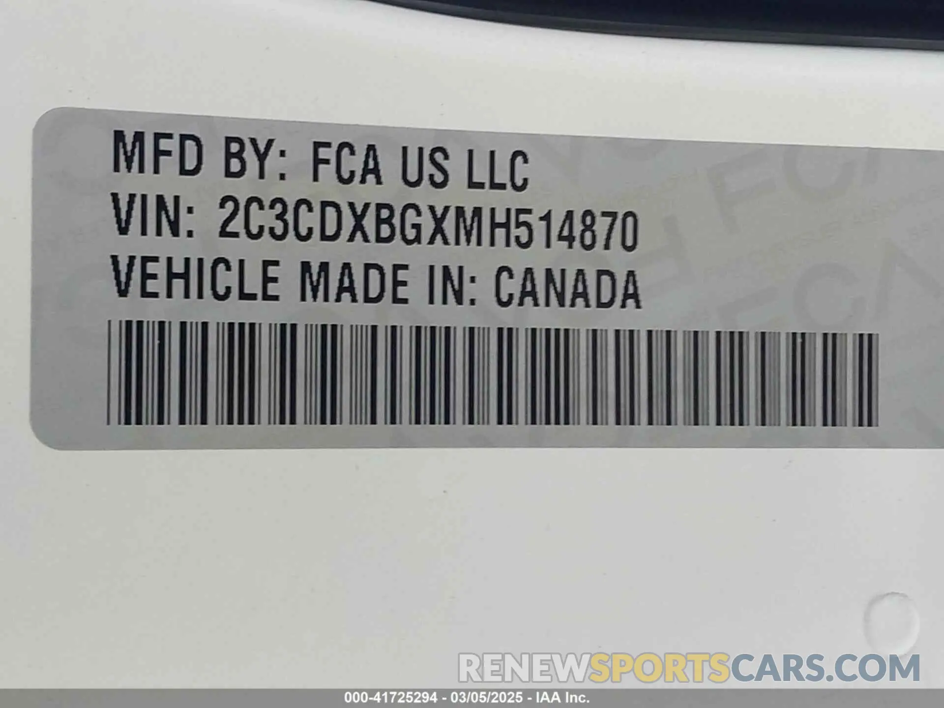 9 fotografías del automóvil dañado 2C3CDXBGXMH514870 DODGE CHARGER 2021