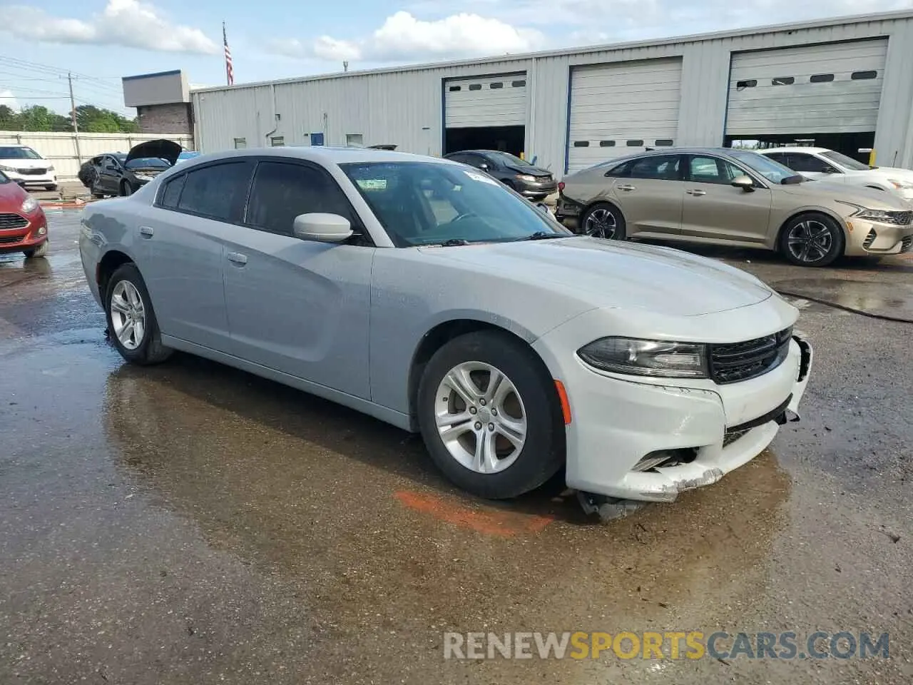 4 fotografías del automóvil dañado 2C3CDXBGXMH548095 DODGE CHARGER 2021