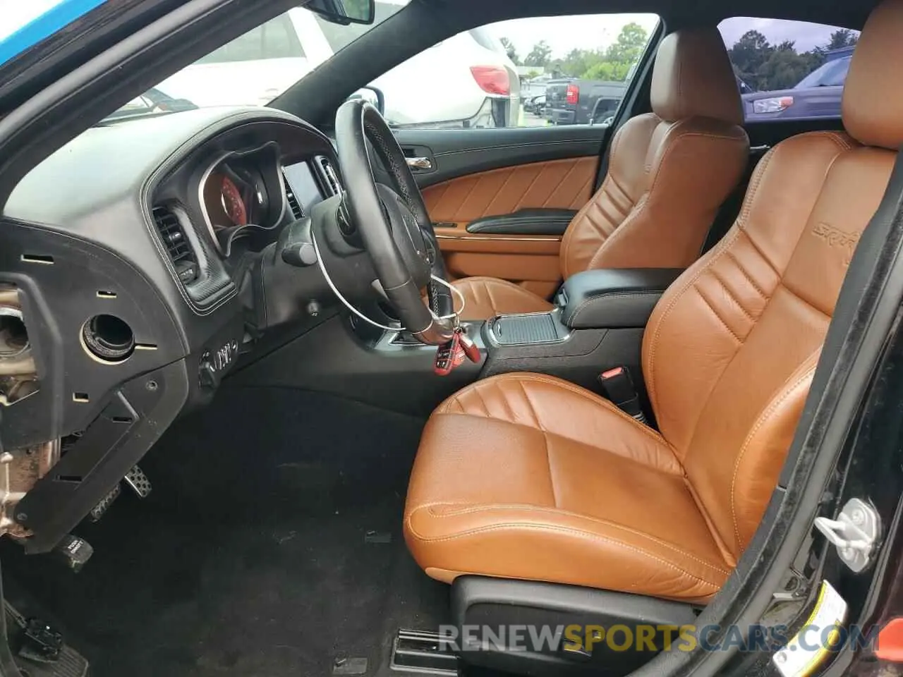 7 fotografías del automóvil dañado 2C3CDXBGXXH673272 DODGE CHARGER 2021