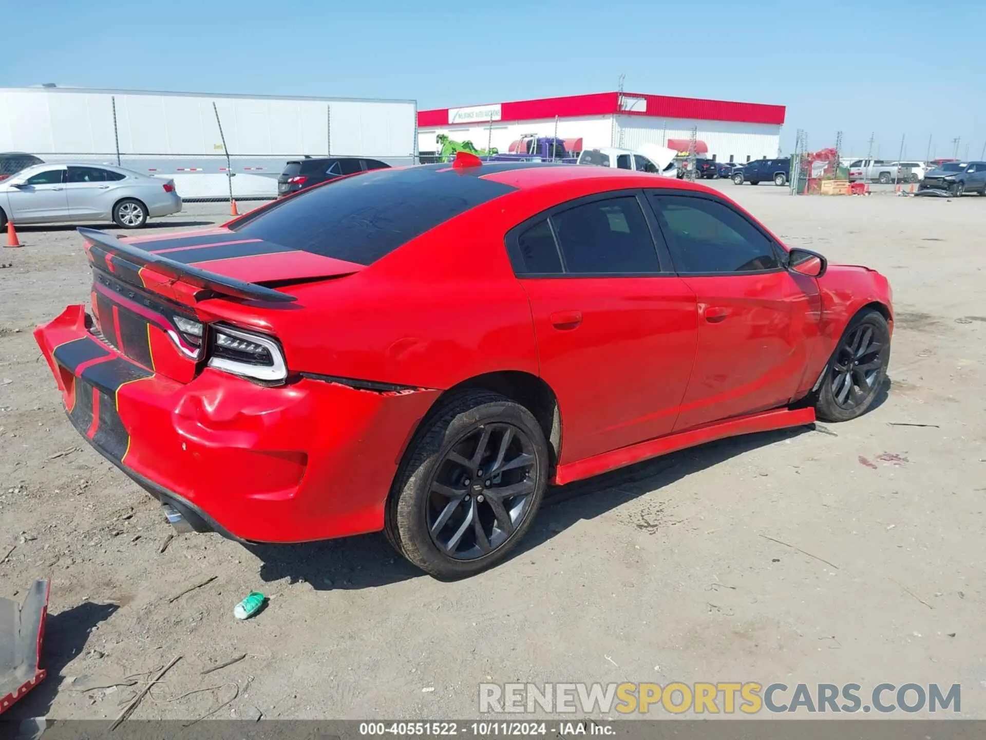 4 fotografías del automóvil dañado 2C3CDXCT0MH575351 DODGE CHARGER 2021