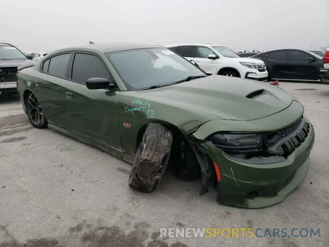 4 fotografías del automóvil dañado 2C3CDXCT3MH628835 DODGE CHARGER 2021