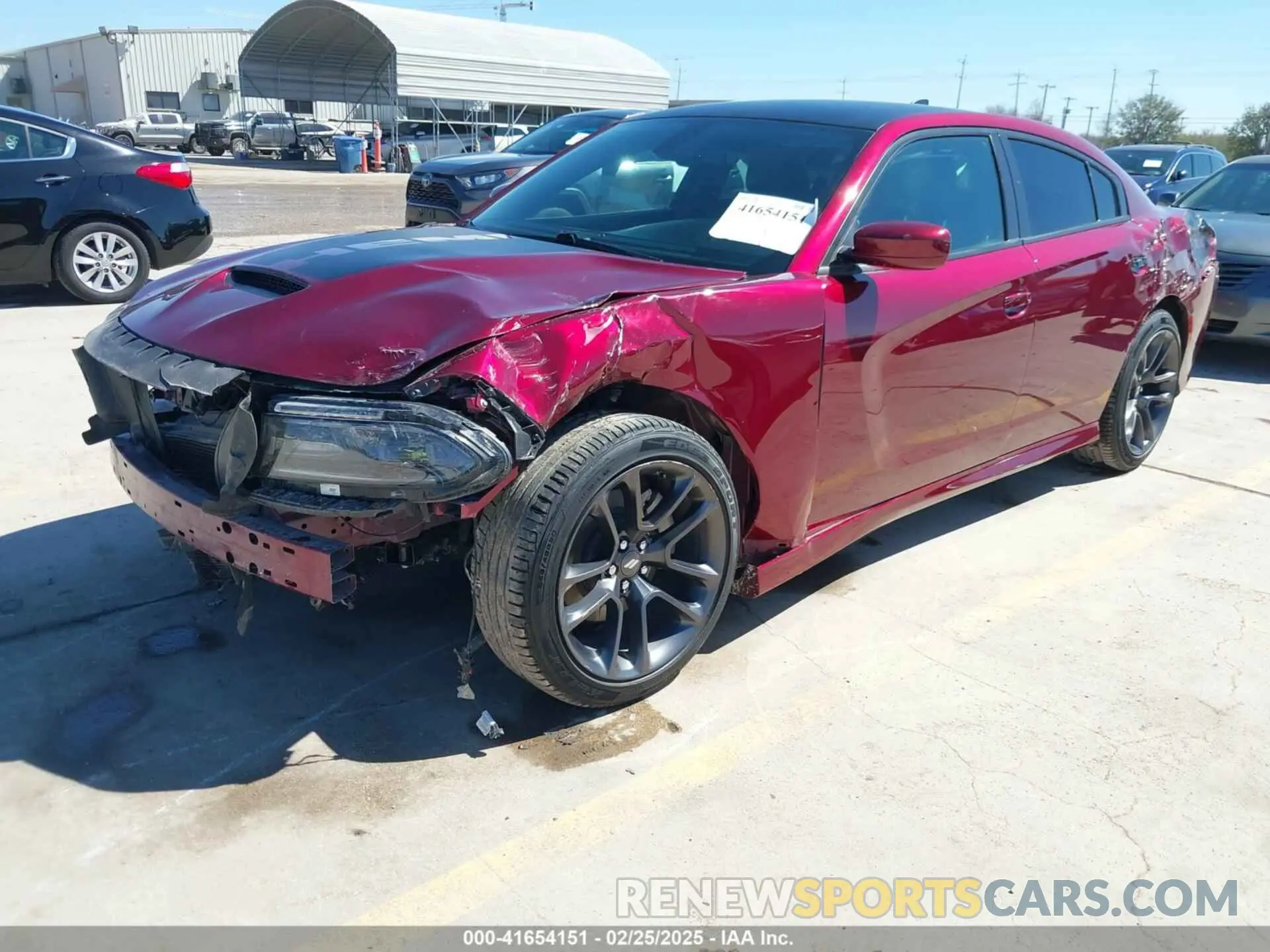 2 fotografías del automóvil dañado 2C3CDXCT6MH612418 DODGE CHARGER 2021