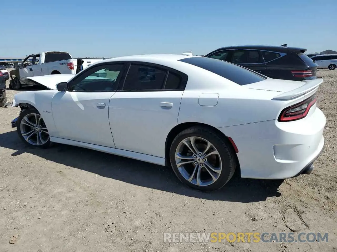 2 fotografías del automóvil dañado 2C3CDXCT7MH553878 DODGE CHARGER 2021