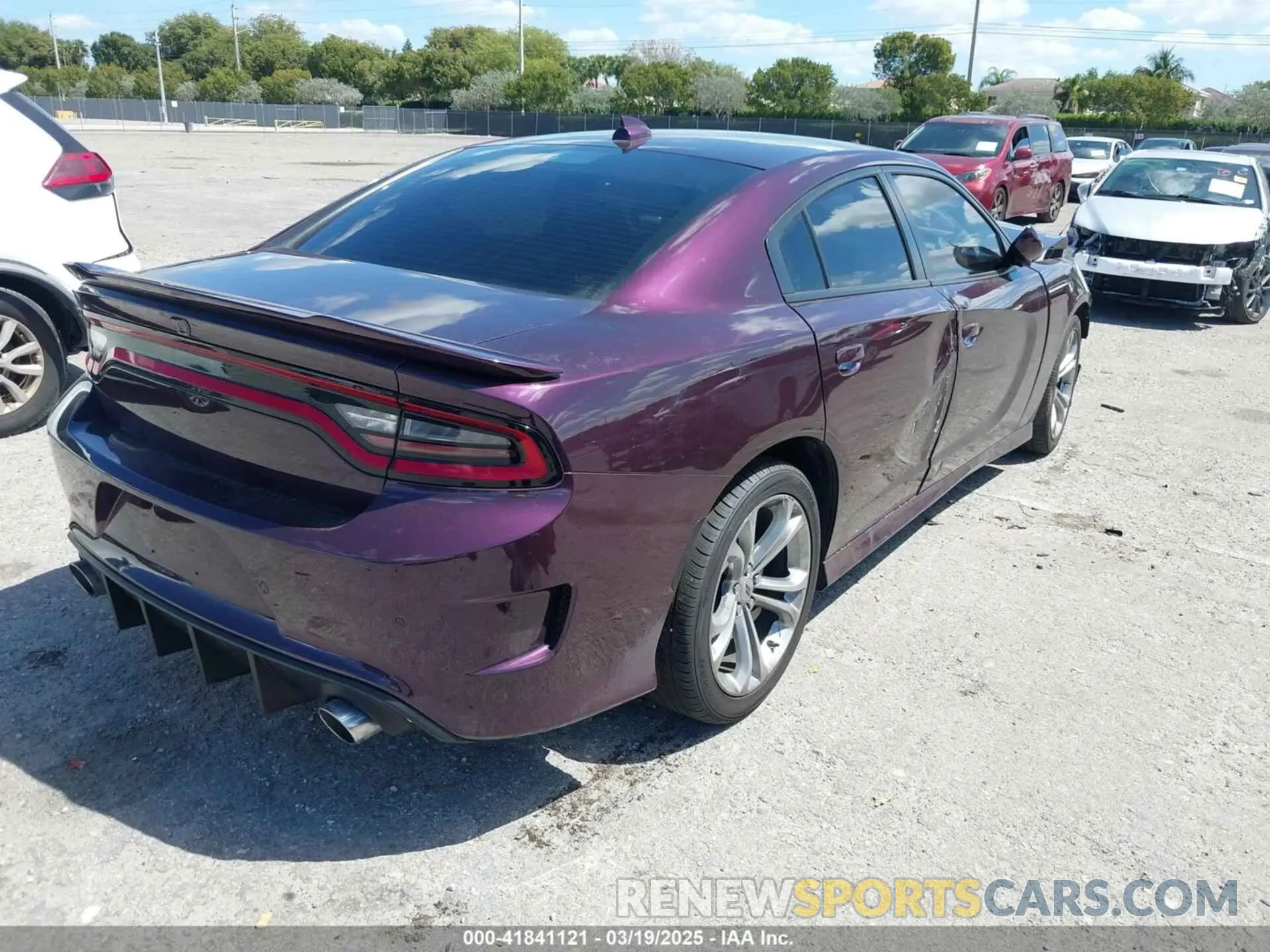 4 fotografías del automóvil dañado 2C3CDXCTXMH603768 DODGE CHARGER 2021