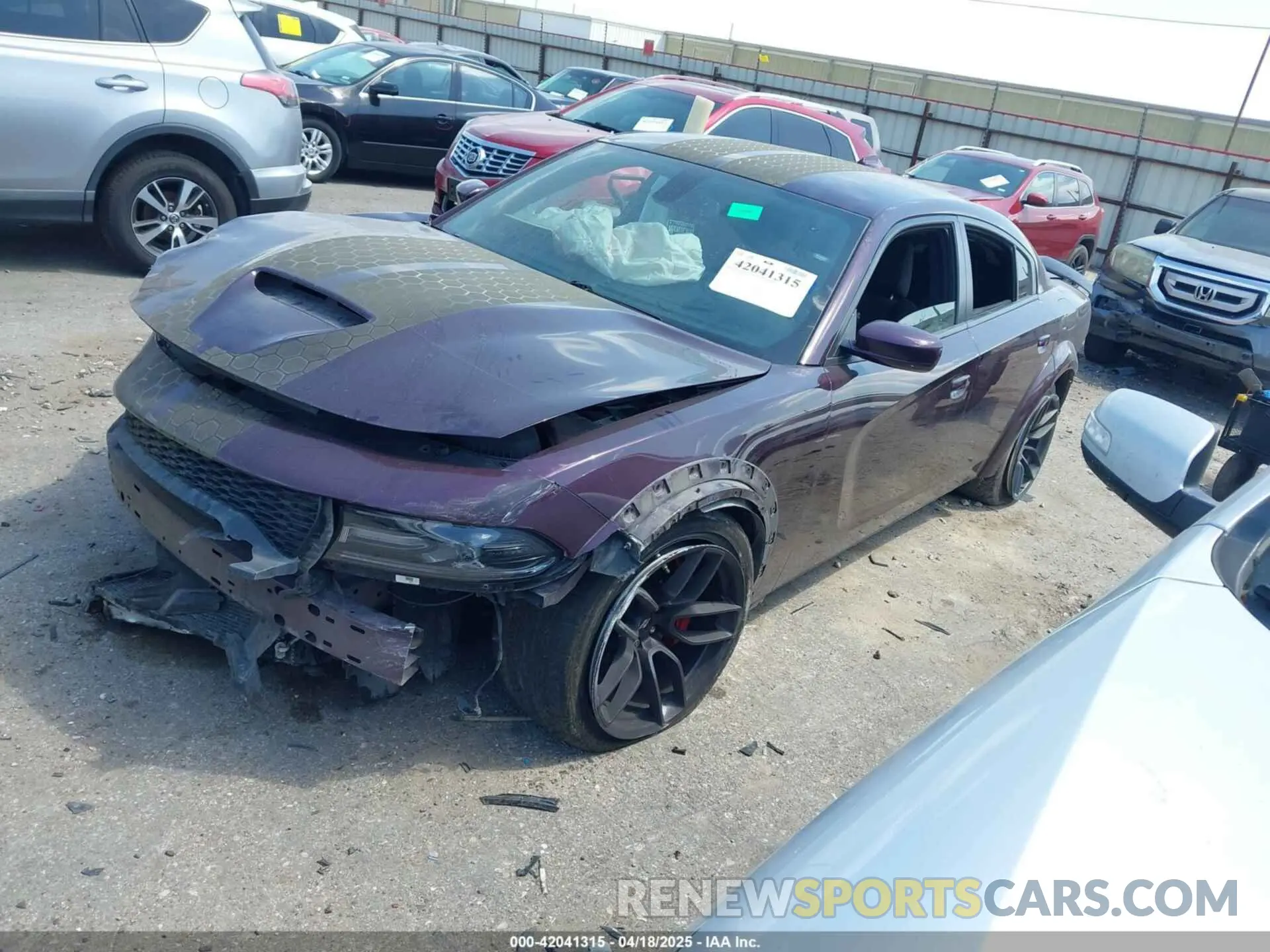 2 fotografías del automóvil dañado 2C3CDXGJ1MH537796 DODGE CHARGER 2021