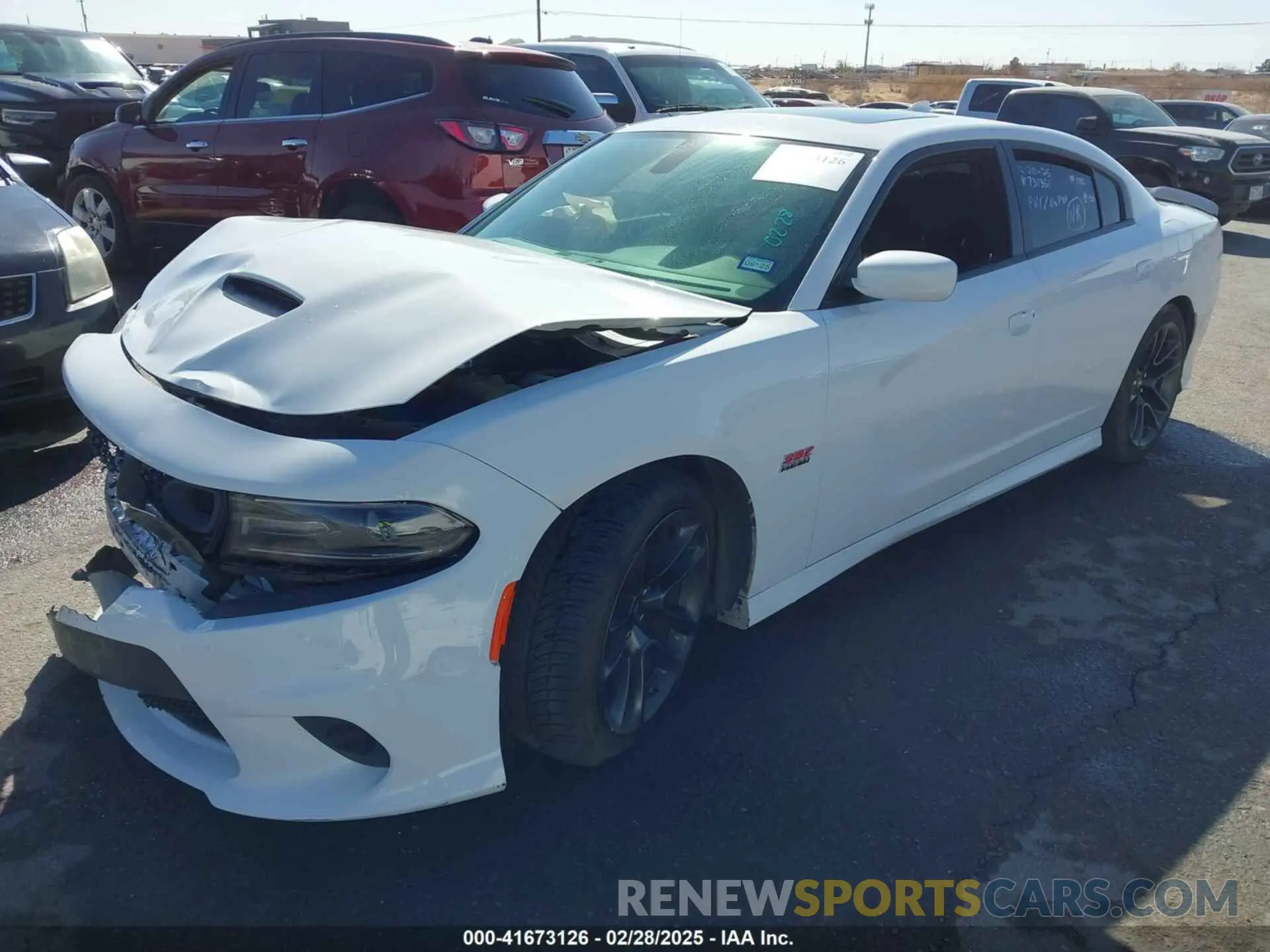 2 fotografías del automóvil dañado 2C3CDXGJ2MH598378 DODGE CHARGER 2021