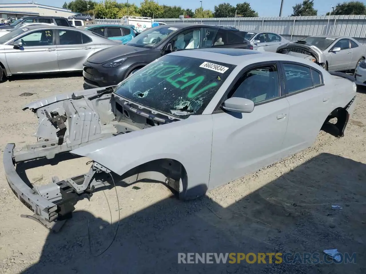 1 fotografías del automóvil dañado 2C3CDXGJ4MH565169 DODGE CHARGER 2021