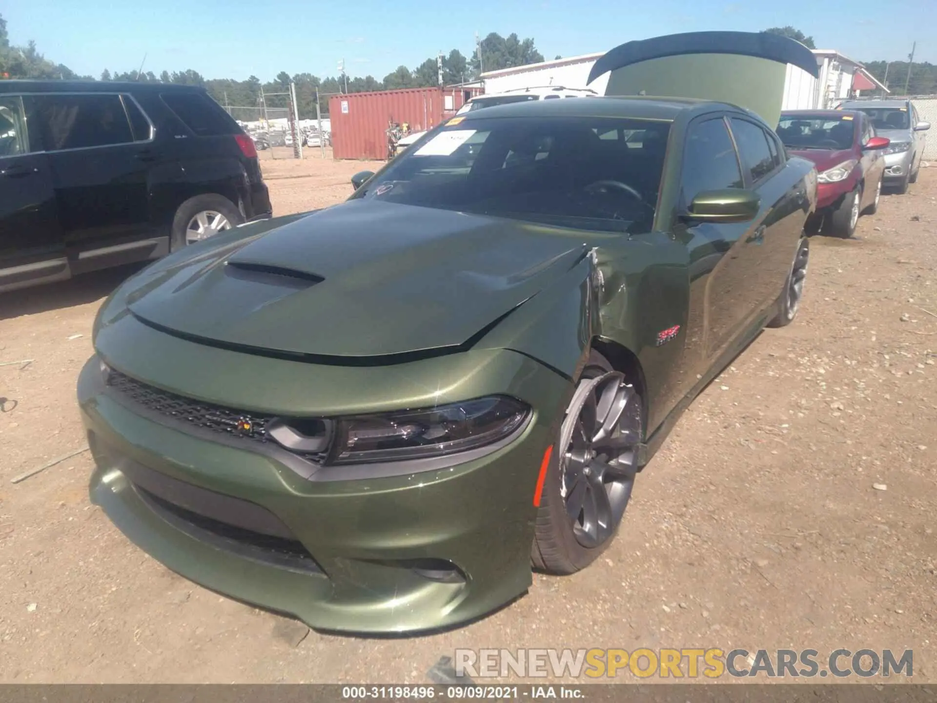 2 fotografías del automóvil dañado 2C3CDXGJ4MH566192 DODGE CHARGER 2021