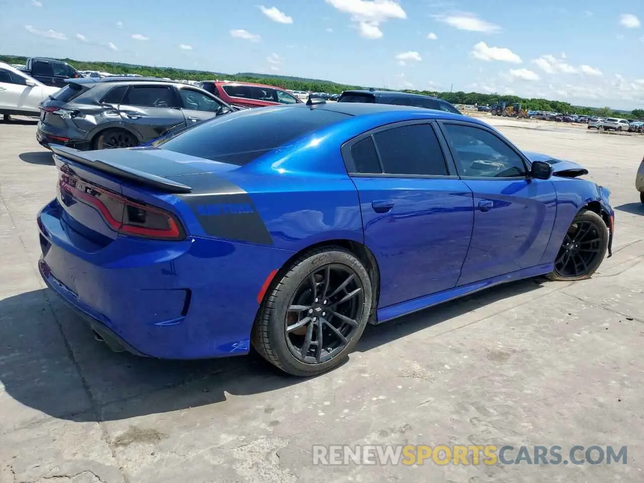 3 fotografías del automóvil dañado 2C3CDXGJ4MH570369 DODGE CHARGER 2021