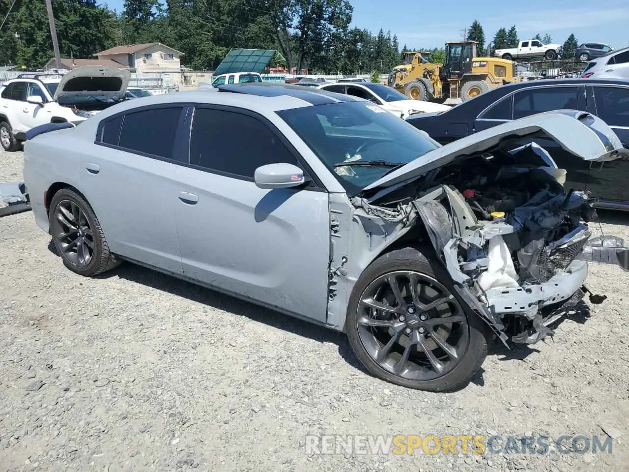 4 fotografías del automóvil dañado 2C3CDXGJ4MH588550 DODGE CHARGER 2021