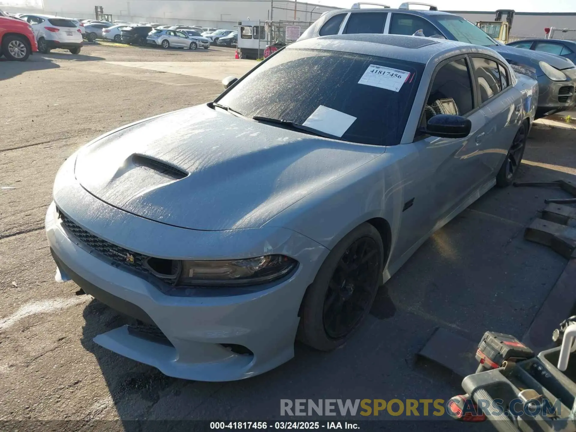 2 fotografías del automóvil dañado 2C3CDXGJ5MH595409 DODGE CHARGER 2021