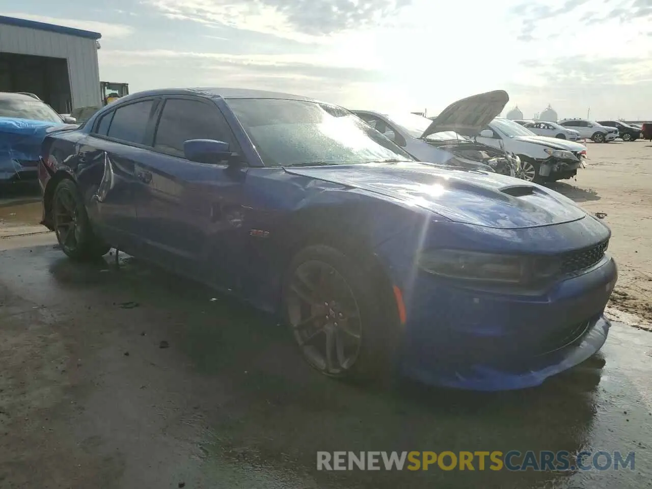 4 fotografías del automóvil dañado 2C3CDXGJXMH535531 DODGE CHARGER 2021
