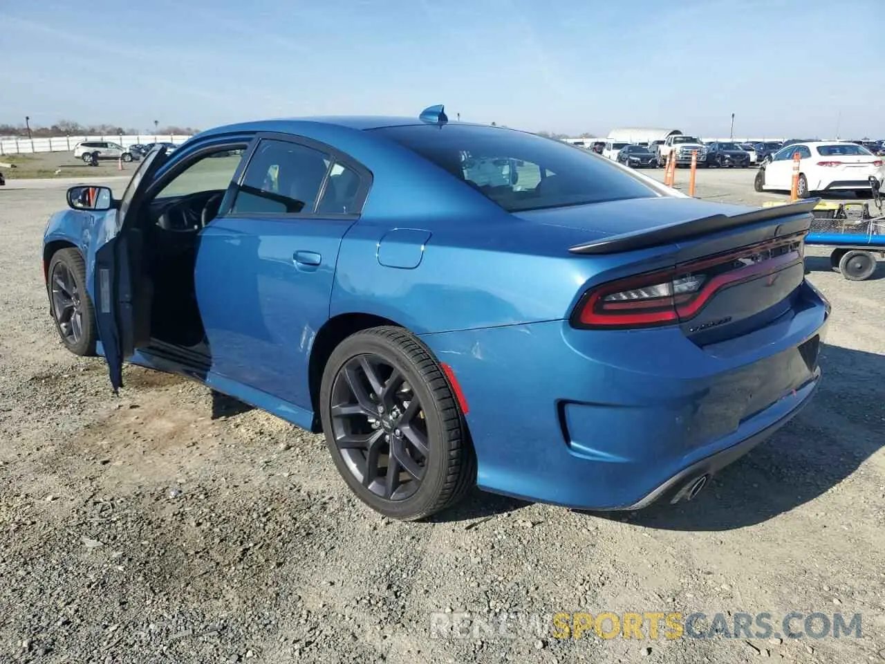 2 fotografías del automóvil dañado 2C3CDXHG0MH591867 DODGE CHARGER 2021